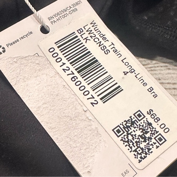 🍋Women’s Lululemon Wunder Train Long-Line Bra size 4 -C/D cup🍋 - Picture 4 of 7